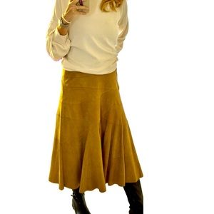 Suede midi skirt by Ralph Lauren. Fully lined. Just stunning. Soft as butter!